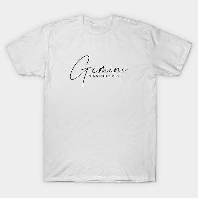 Gemini - Cunningly Cute | Adorable Zodiac T-Shirt by JT Digital